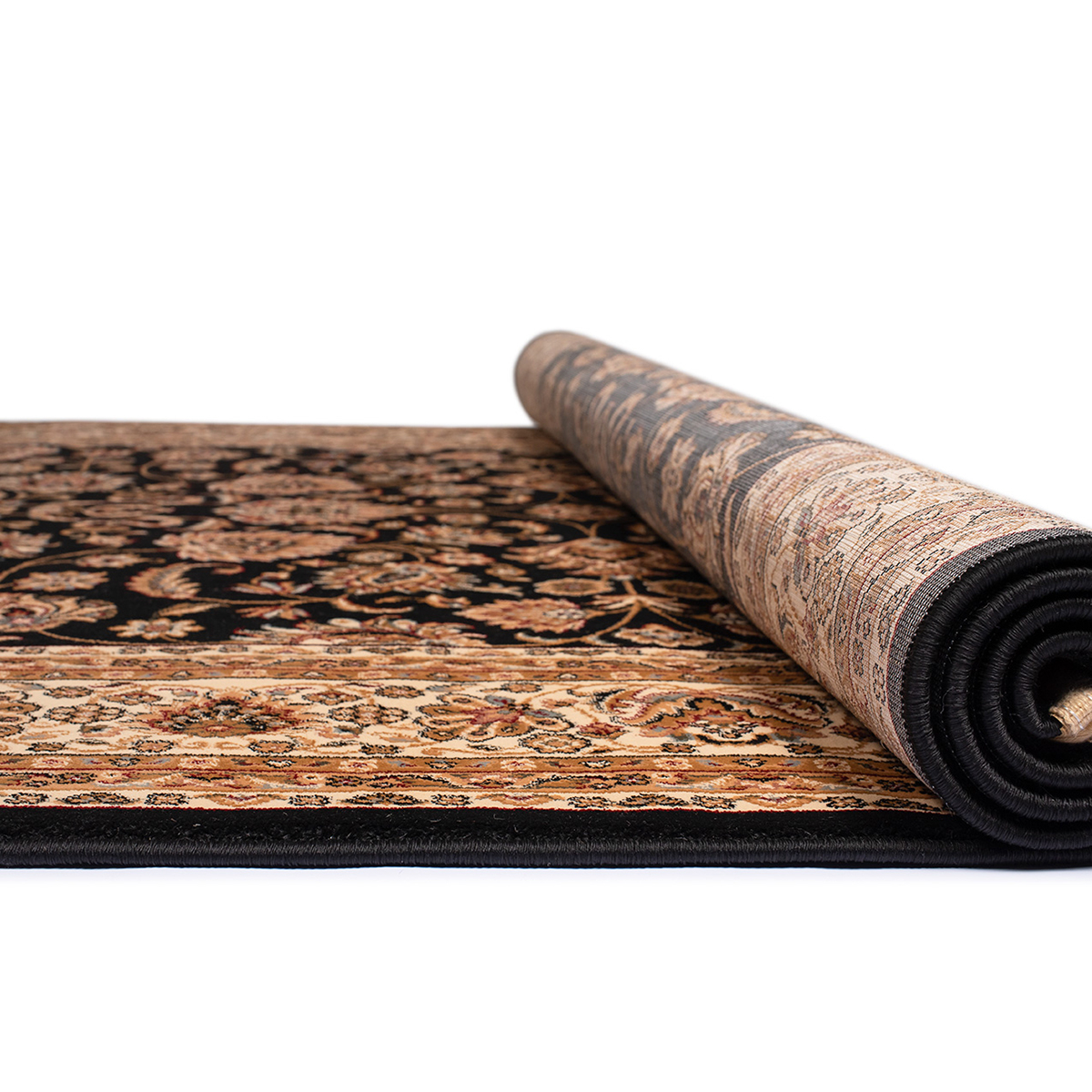 Χαλί (200X250) Βιοκαρπέτ Isfahan 3783B Black Cream Home Χαλιά Σαλονιού Spitishop