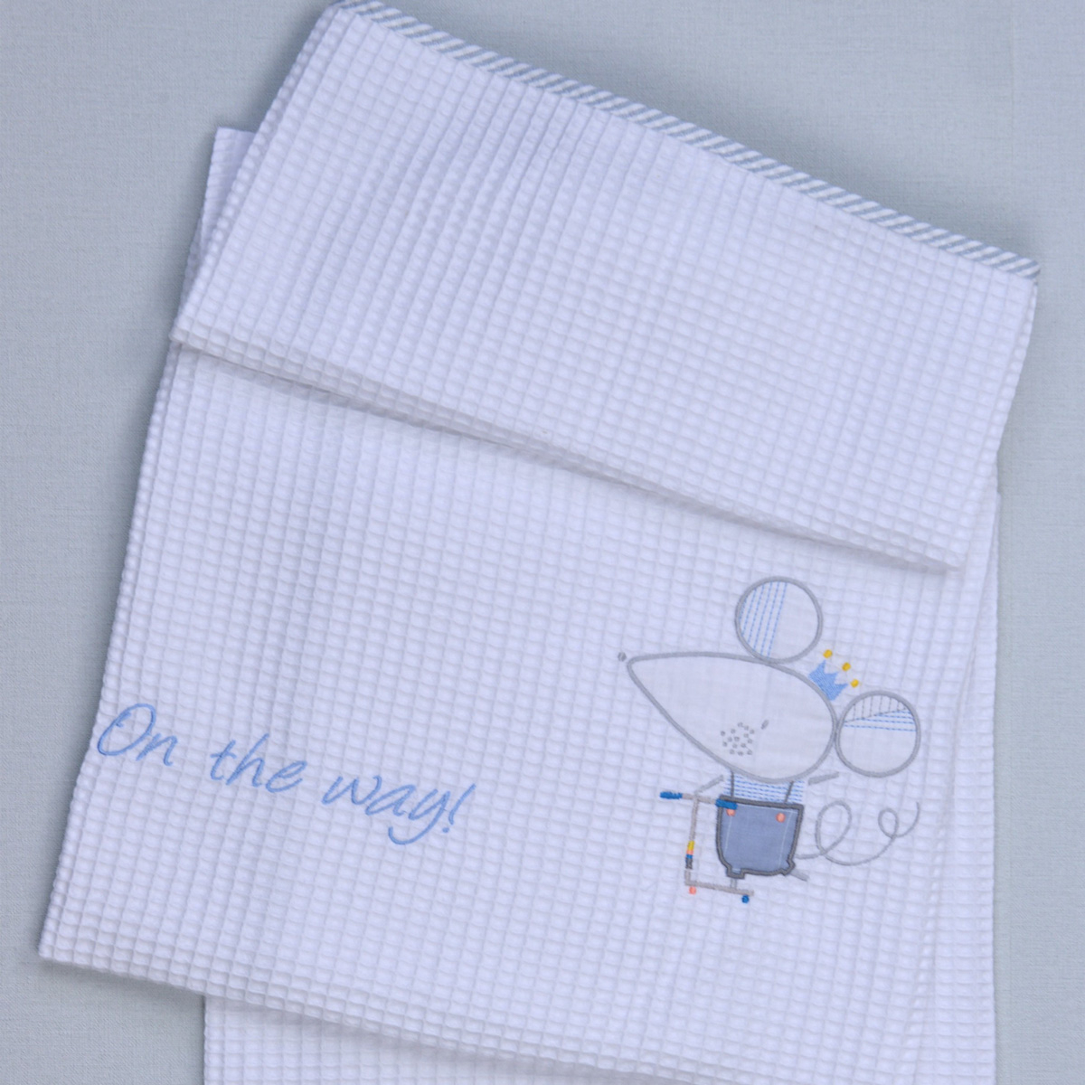 Κουβέρτα Πικέ Αγκαλιάς Baby Oliver On The Way 351