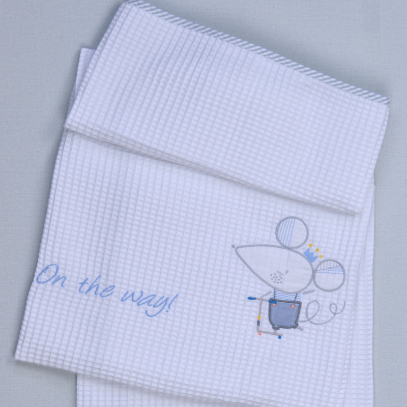 Κουβέρτα Πικέ Κούνιας (100x140) Baby Oliver On The Way 351