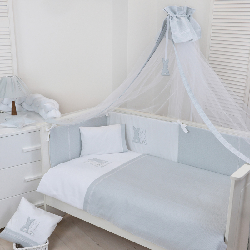 Σετ Κούνιας 3τμχ Baby Oliver Grey Bunny 356