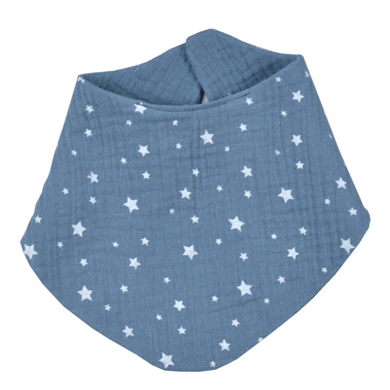 Σαλιάρα-Μπαντάνα Μουσελίνα (22x30) Baby Oliver Muslin Blue 374