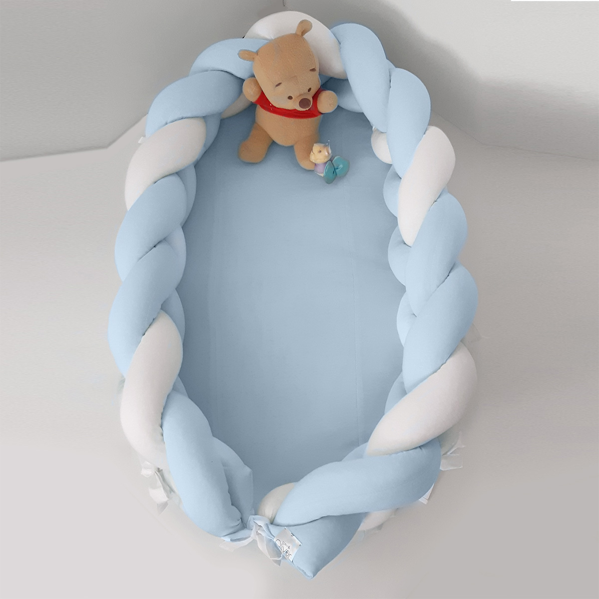 Φωλιά Ύπνου Με Πλεξούδα Baby Oliver Des 110 Γαλάζιο 149440
