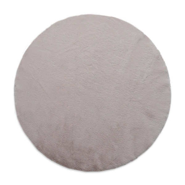 Στρογγυλό Χαλί Γούνινο (Φ160) New Plan Puffy FC19 Pink