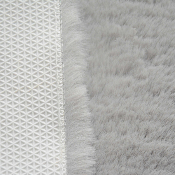 Γούνινο Χαλί (100x160) New Plan Puffy FC6 Light Grey