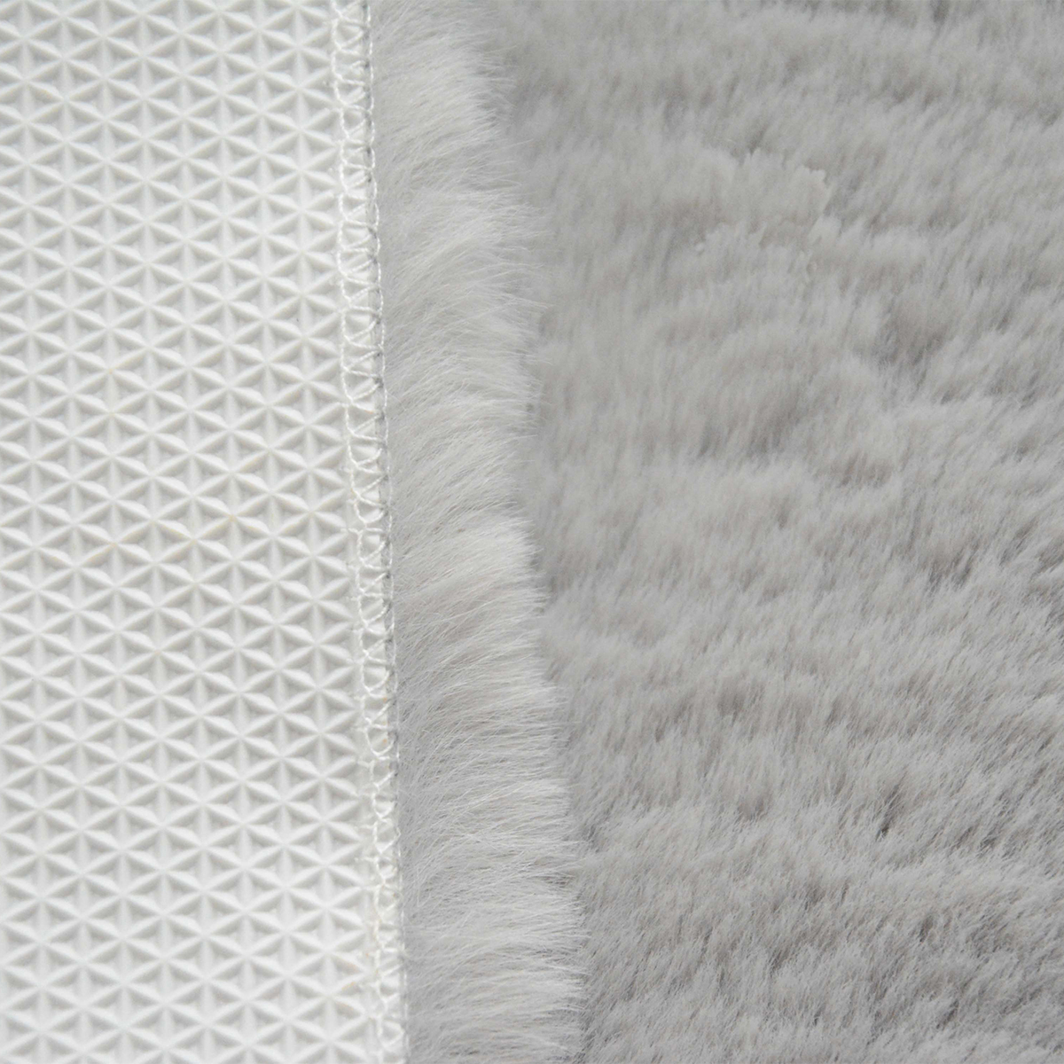 Στρογγυλό Χαλί Γούνινο (Φ160) New Plan Puffy Fc6 Light Grey Home Χαλιά Σαλονιού Spitishop