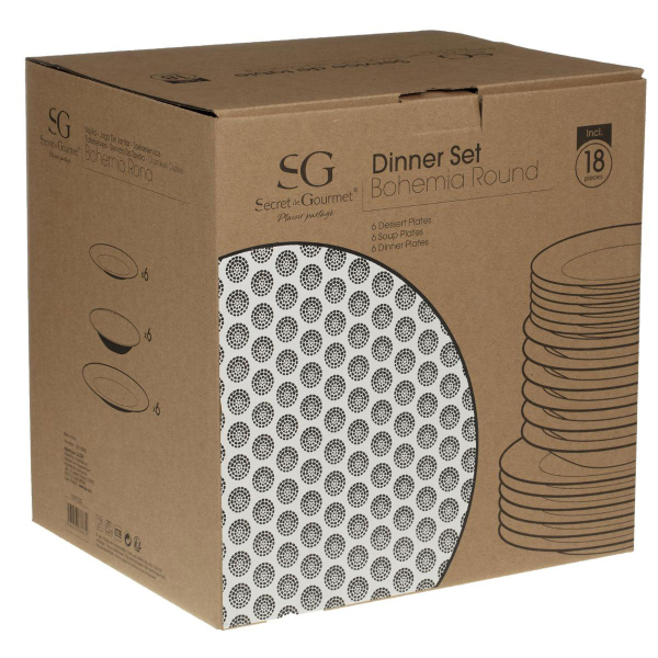 Σετ Πιάτα 18τμχ S-D Bohemia Rondo 154723C