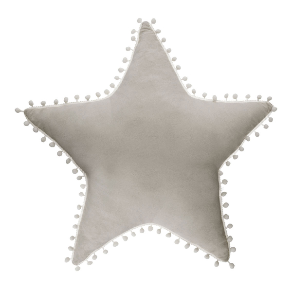 Διακοσμητικό Μαξιλάρι (49x49) A-S Star Pompom Grey 158651C
