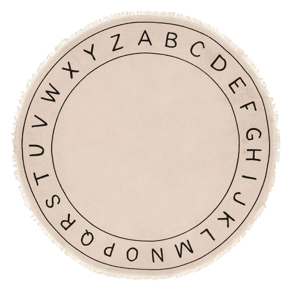 Παιδικό Στρογγυλό Χαλί (Φ120) A-S Alphabet 174210B