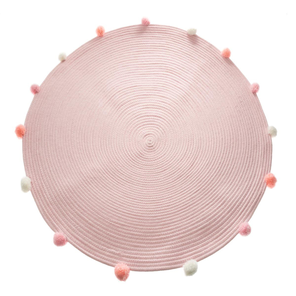 Στρογγυλό Πατάκι (Φ89) A-S Pompom Pink 158693A