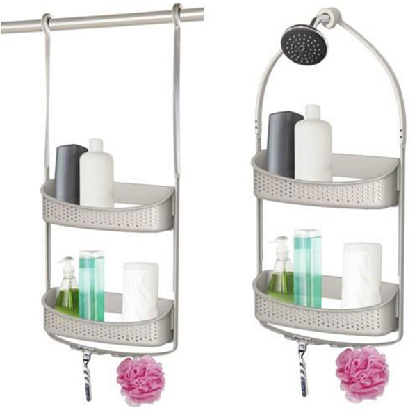 Ραφιέρα Μπάνιου Διπλή F-V Shower White 160922A Home Οργάνωση & Αποθήκευση Ραφιέρες Εταζέρες Spitishop