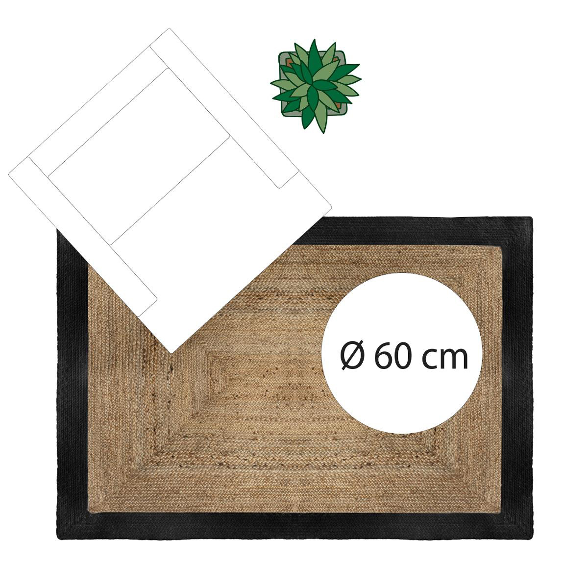 Χαλί Καλοκαιρινό (120X170) A-S Black Border 168857J Home Χαλιά Σαλονιού Spitishop