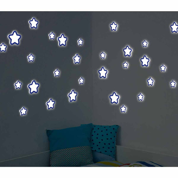 Παιδικά Φωσφοριζέ Αυτοκόλλητα Τοίχου Ango Glow Star 54506