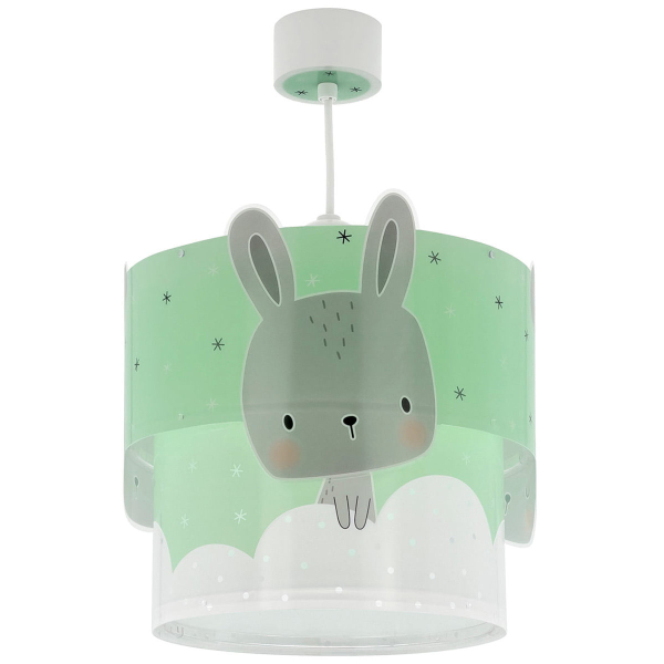 Παιδικό Φωτιστικό Οροφής Μονόφωτο Ango Baby Bunny Green 61152 H