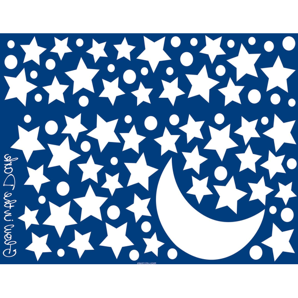 Παιδικά Φωσφοριζέ Αυτοκόλλητα Τοίχου Ango Starry Night 18109