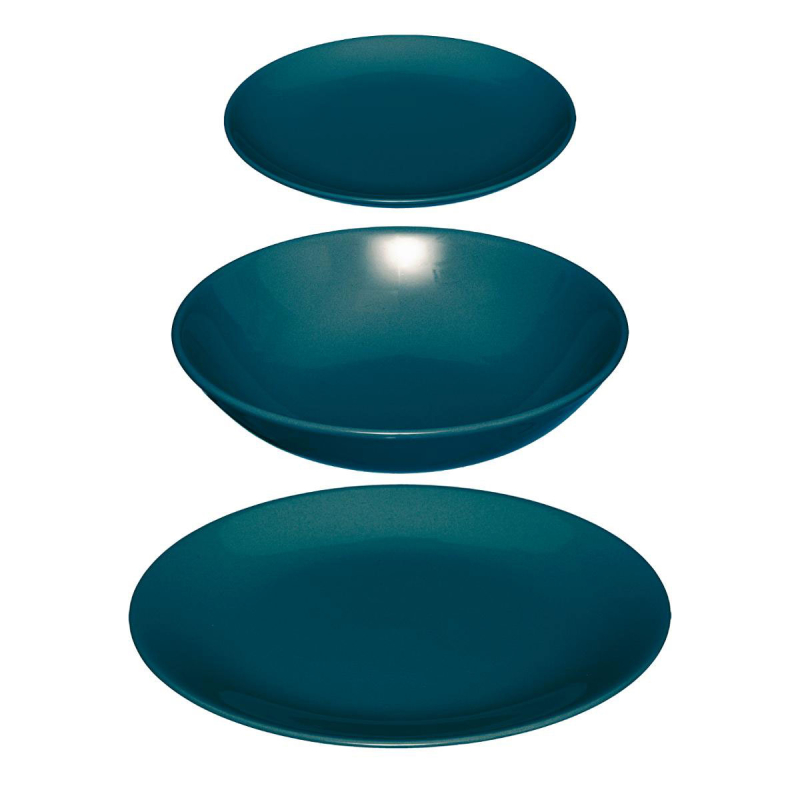 Σετ Πιάτα 18τμχ S-D Colorama Blue 154520I