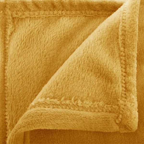 Κουβέρτα Fleece Ημίδιπλη (180x230) A-S Flannel Ochra 156048R