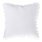 Διακοσμητικό Μαξιλάρι Βελουτέ (40x40) A-S Pompon White 131656A