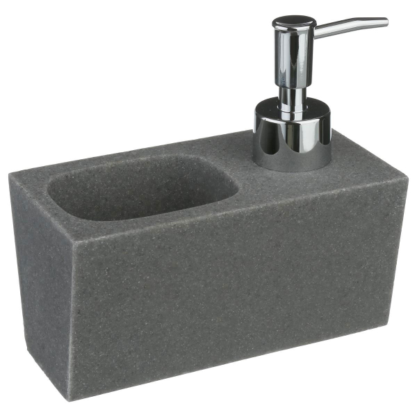 Δοχείο Υγρού Πιάτων + Θήκη Για Σφουγγάρι F-V Sponge Holder Gris 120052