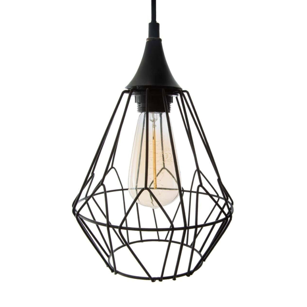 Φωτιστικό Οροφής Τρίφωτο A-S Kaore Black 161602