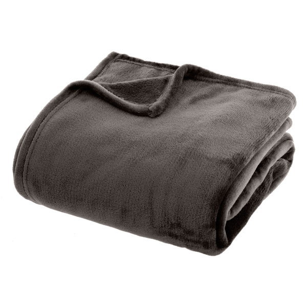 Κουβέρτα Fleece Ημίδιπλη (180x230) A-S Flannel Dark Grey 156048L