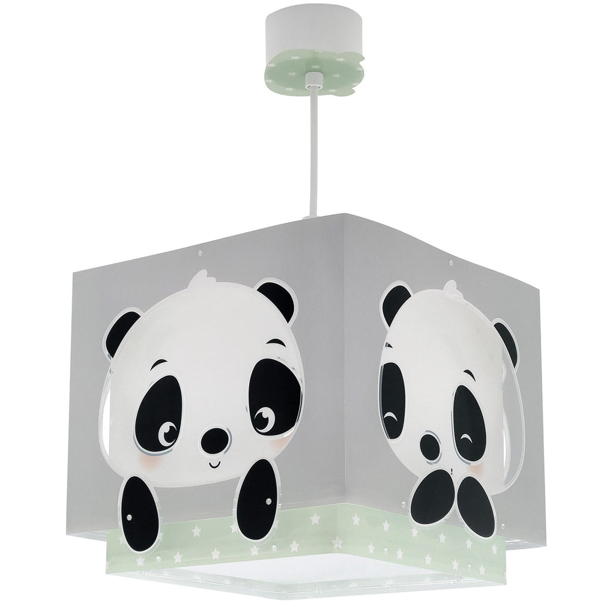 Παιδικό Φωτιστικό Οροφής Μονόφωτο Ango Panda Green 63162 H