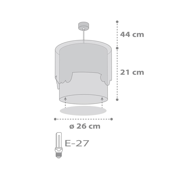 Παιδικό Φωτιστικό Οροφής Μονόφωτο Ango Baby Travel 61682