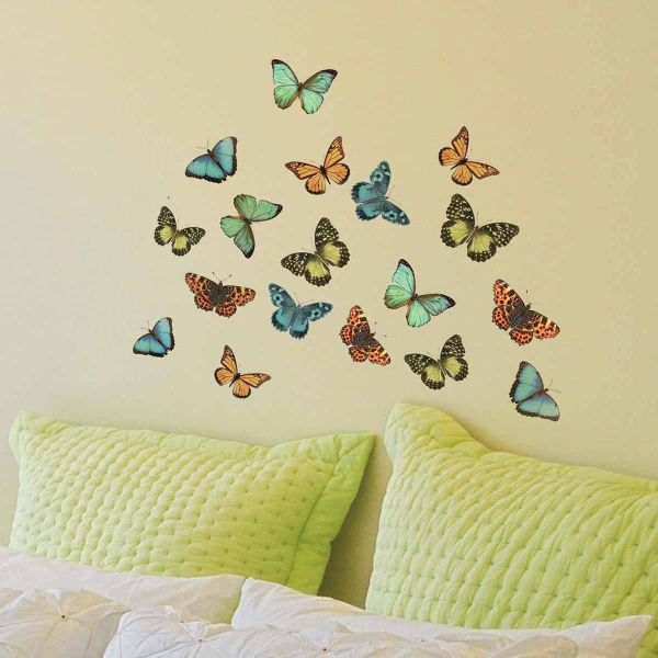 Αυτοκόλλητα Τοίχου Ango Colourful Butterflies 59455