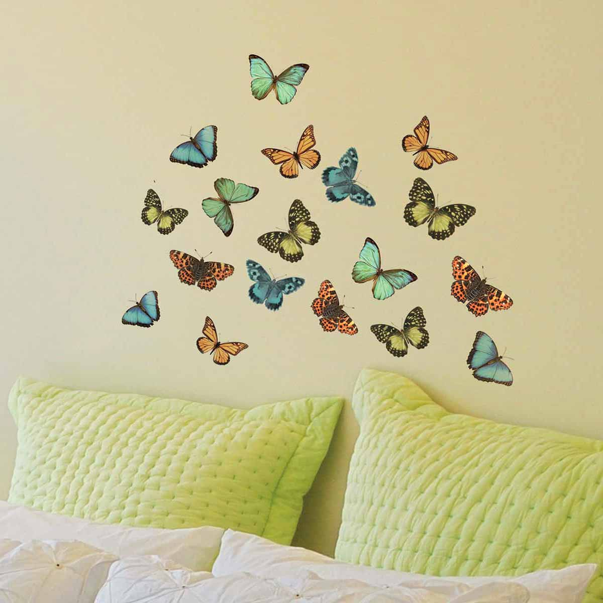 Αυτοκόλλητα Τοίχου Ango Colourful Butterflies 59455 160293