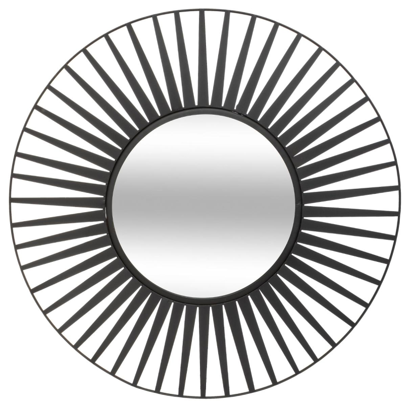 Διακοσμητικός Καθρέφτης Τοίχου (Φ50) A-S Sun Black 173831