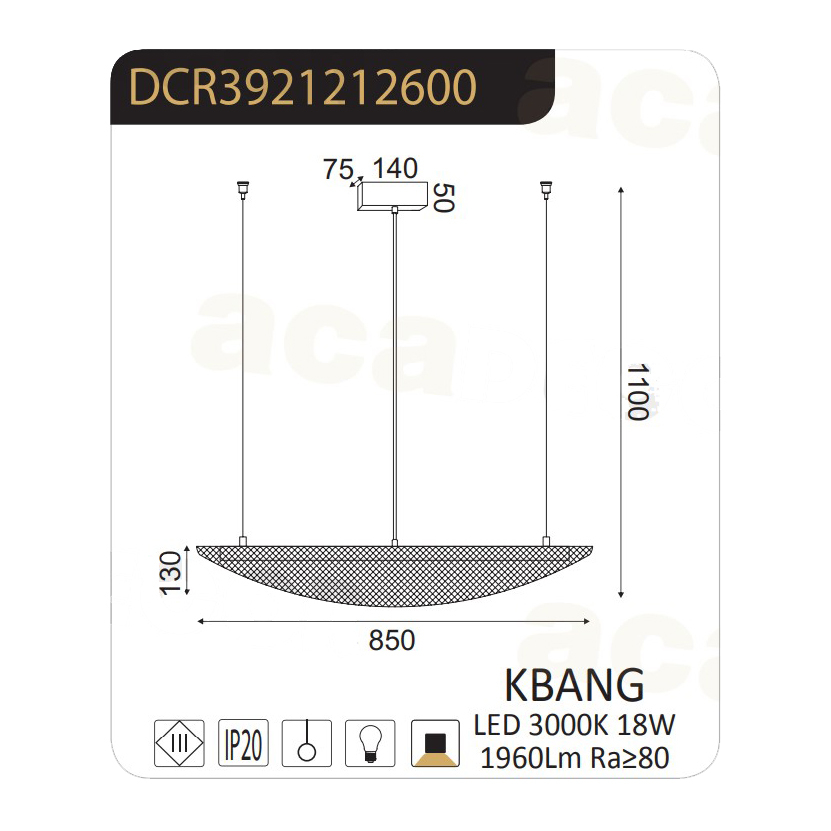 Φωτιστικό Οροφής Led Aca Michelle Dcr39212 Black Home Φωτιστικά Spitishop