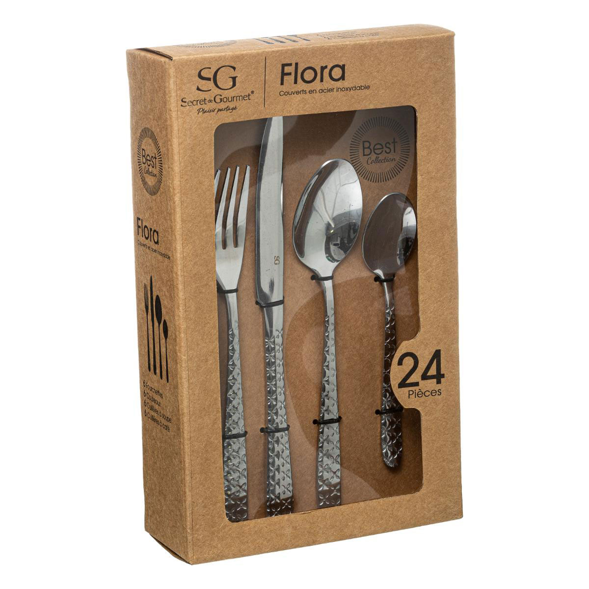 Μαχαιροπίρουνα (Σετ 24Τμχ) S-D Flora 147810 Home Είδη Σερβιρίσματος Spitishop