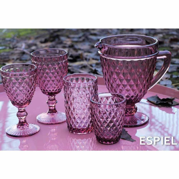 Ποτήρι Νερού Κολωνάτο 280ml Espiel Tristar Purple TIR106K6