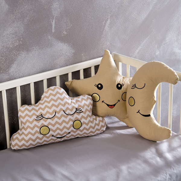 Διακοσμητικά Μαξιλάρια (Σετ 3τμχ) Sb Home Baby Deco Pillows Beige