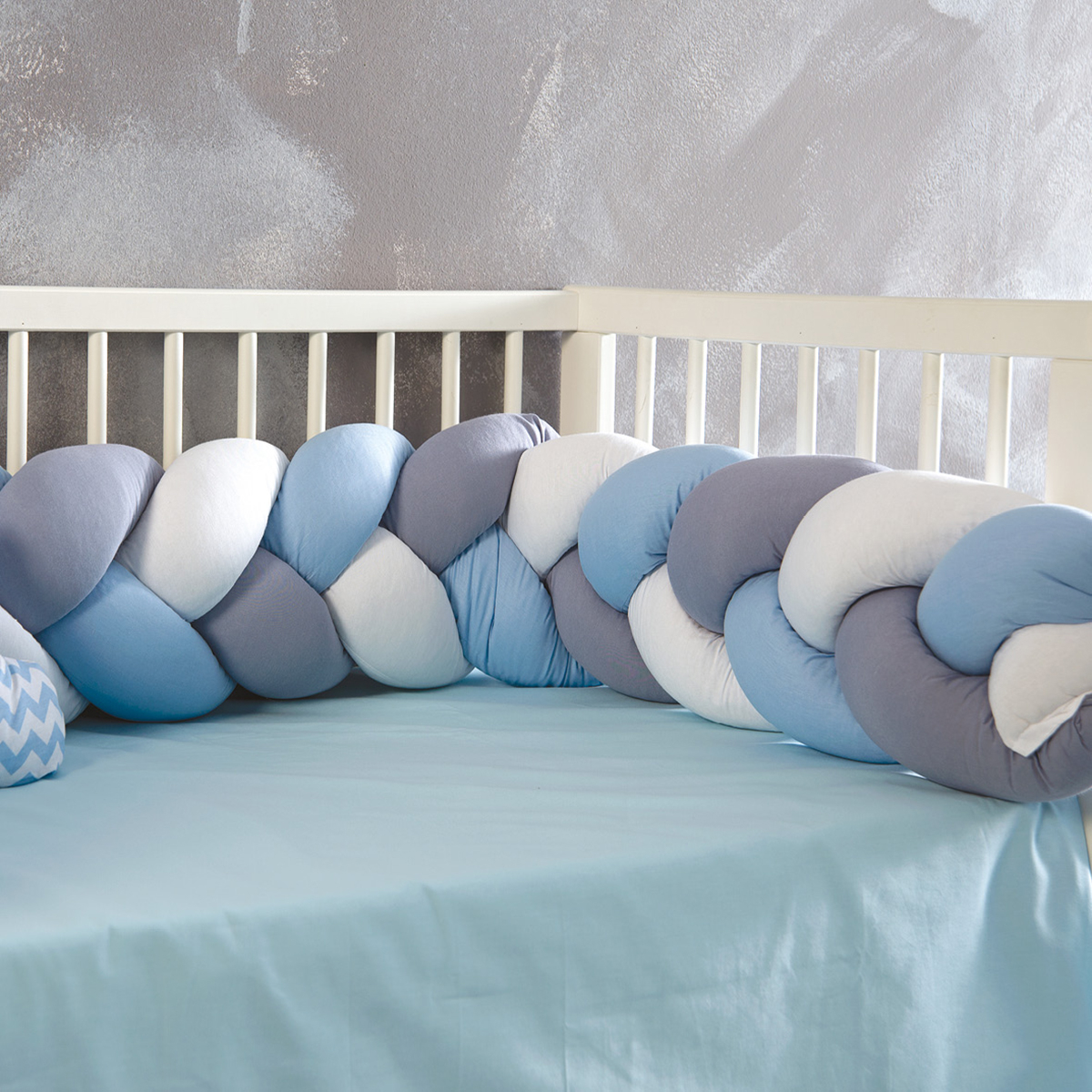 Πάντα Κούνιας – Πλεξούδα Sb Home Baby Protector Tress Blue 188961