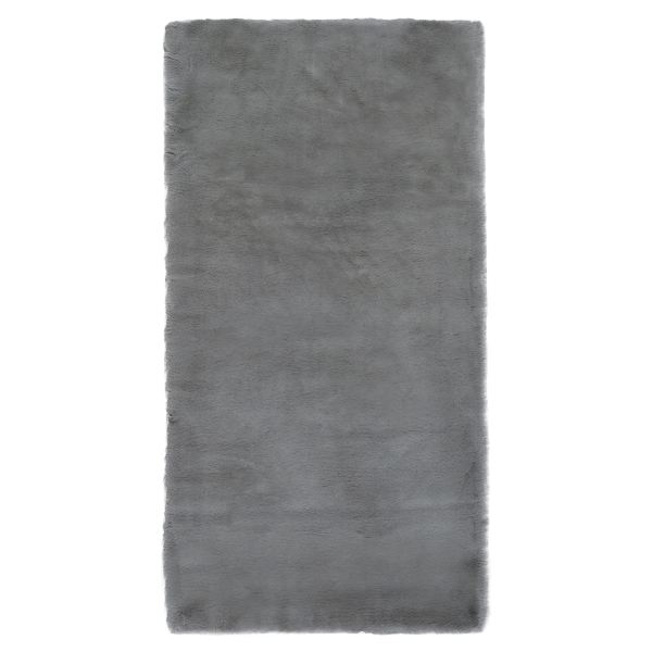 Γούνινο Χαλί Διαδρόμου (80x160) Βιοκαρπέτ Lapin Skin 04 Grey