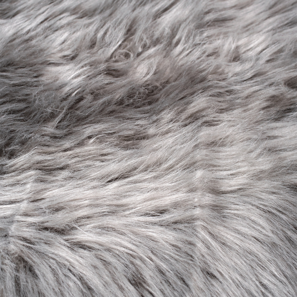 Γούνινο Χαλί Διαδρόμου (60x110) Βιοκαρπέτ Sheep Skin Softy 4814 Silver