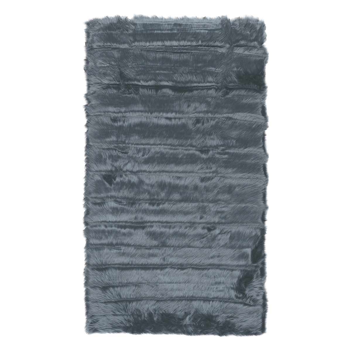 Γούνινο Χαλί (100×160) Βιοκαρπέτ Sheep Skin Softy 5520 Dark Grey