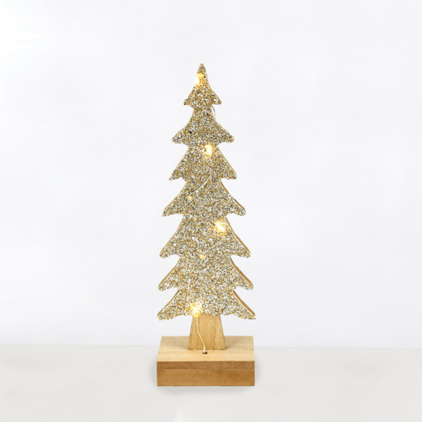 Χριστουγεννιάτικο Δεντράκι Με Led Aca Glitter Xmas Tree X0741142