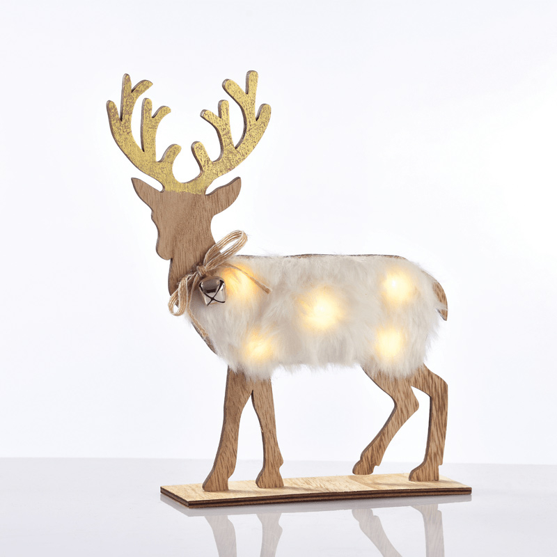 Χριστουγεννιάτικο Διακοσμητικό Με Led Aca Fur Reindeer X06511212