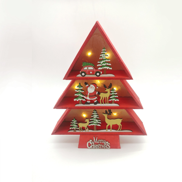 Χριστουγεννιάτικο Δεντράκι Με Led Aca Polywood Red Tree X06811220