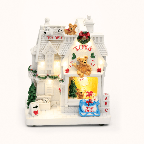 Χριστουγεννιάτικο Σπιτάκι Με Led Aca Toy Box X0304