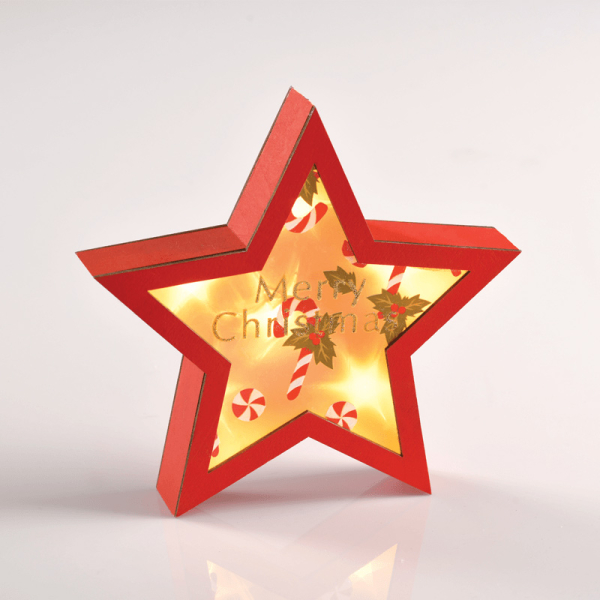 Χριστουγεννιάτικο Διακοσμητικό Με Led Aca Polywood Red Star X06611221