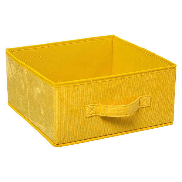 Κουτί Αποθήκευσης (31x31x15) F-V Velvet Storage Yellow 173698D