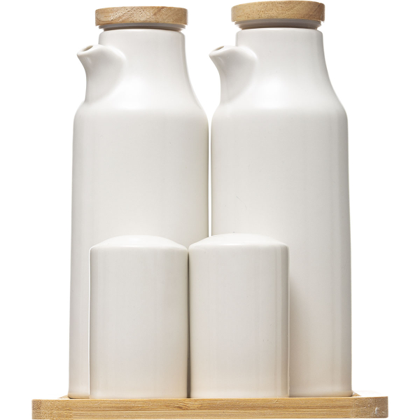 Αλατοπίπερο + Μπουκάλια Για Λάδι & Ξύδι (Σετ 5τμχ) F-V Ceramic 179613