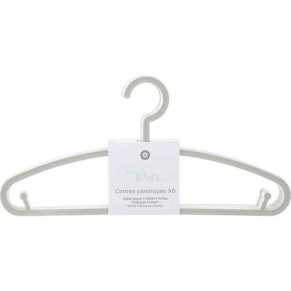 Παιδικές Κρεμάστρες Ρούχων (Σετ 6τμχ) A-S Hangers Grey 158462B