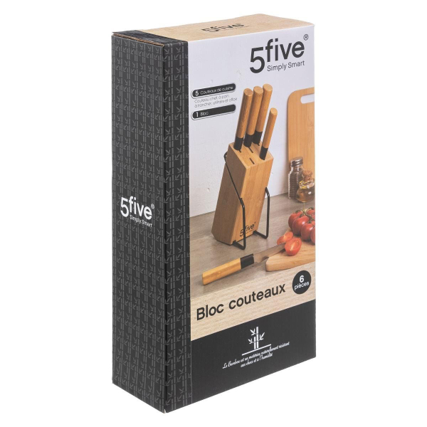 Μαχαίρια Κουζίνας Σε Σταντ (Σετ 6τμχ) F-V Knives 151357