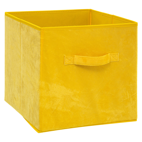 Κουτί Αποθήκευσης (31x31x31) F-V Velvet Storage Yellow 160455D