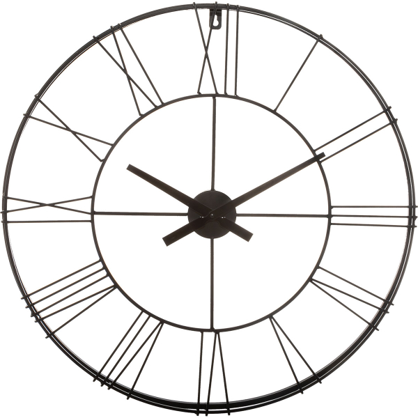 Ρολόι Τοίχου (Φ70) Αθόρυβο A-S 3D Metal Clock Black 166977A