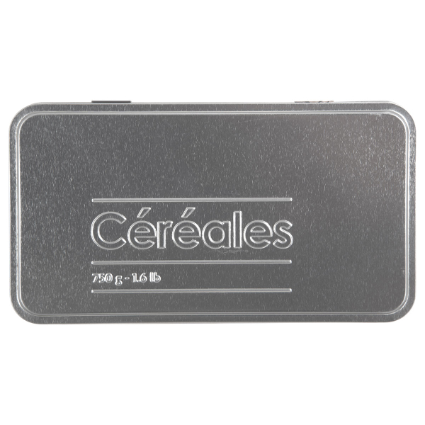 Δοχείο Δημητριακών 750gr (18x10x24.5) F-V Embossed Black 136316