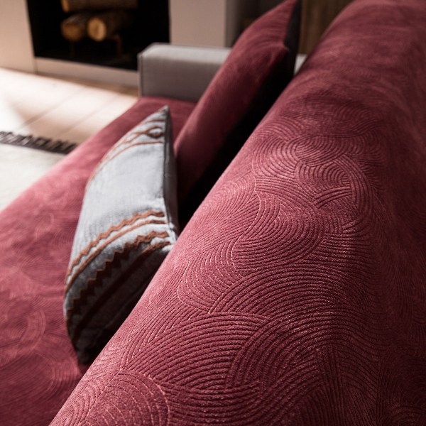 Βελουτέ Ριχτάρι Πολυθρόνας (180x180) Gofis Home Nimbus Pomegranate 447/02